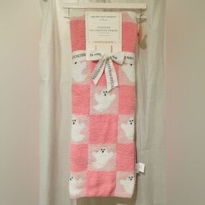 Cupcakes and Cashmere Halloween Pink Ghost Bkanket